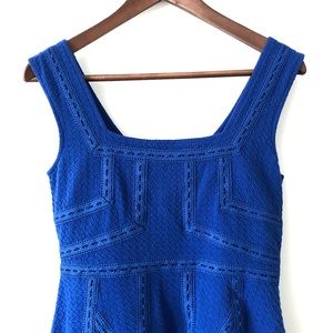 Maeve Blue Emma fit and flare dress